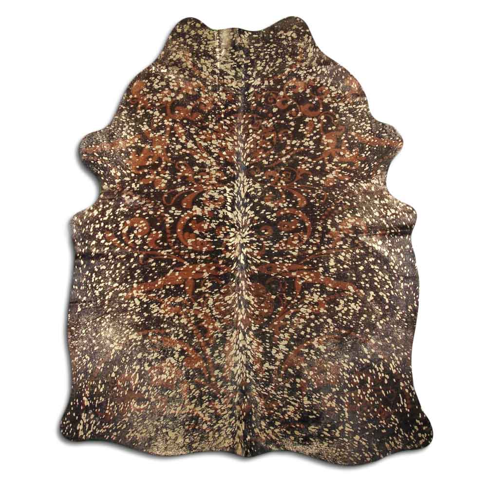 Baroque Devore Dourado Fundo Marrom 2 - 3 M Classe A