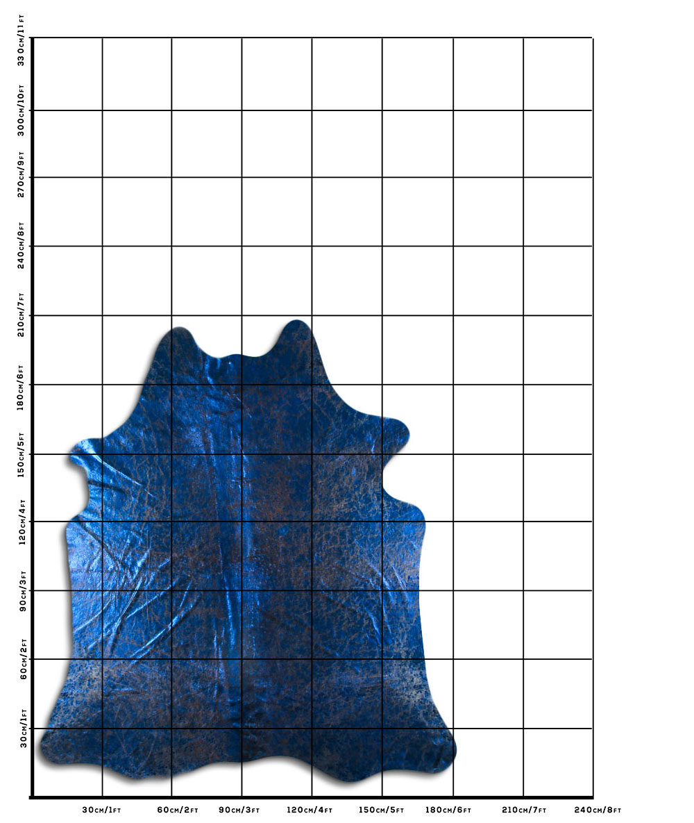 Devore Azul Fundo Marrom 2 - 3 M Classe A