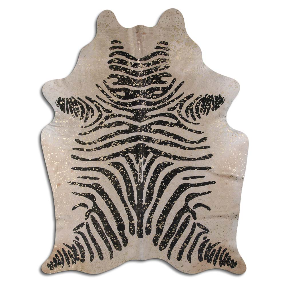 Zebra Preta Com Devore Dourado 2 - 3 M Classe A