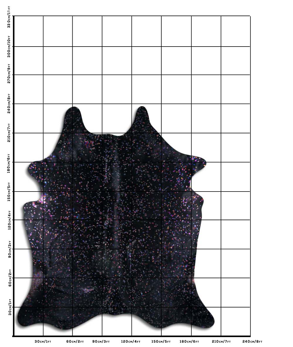 Devore Colorido Fundo Preto 3 - 4 M Classe A