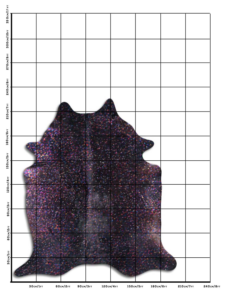 Devore Colorido Fundo Preto 3 - 4 M Classe A