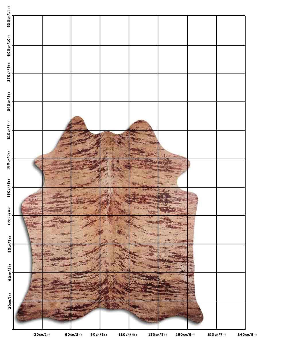 Distressed Exotico Frog Marrom 3 - 4 M Classe A