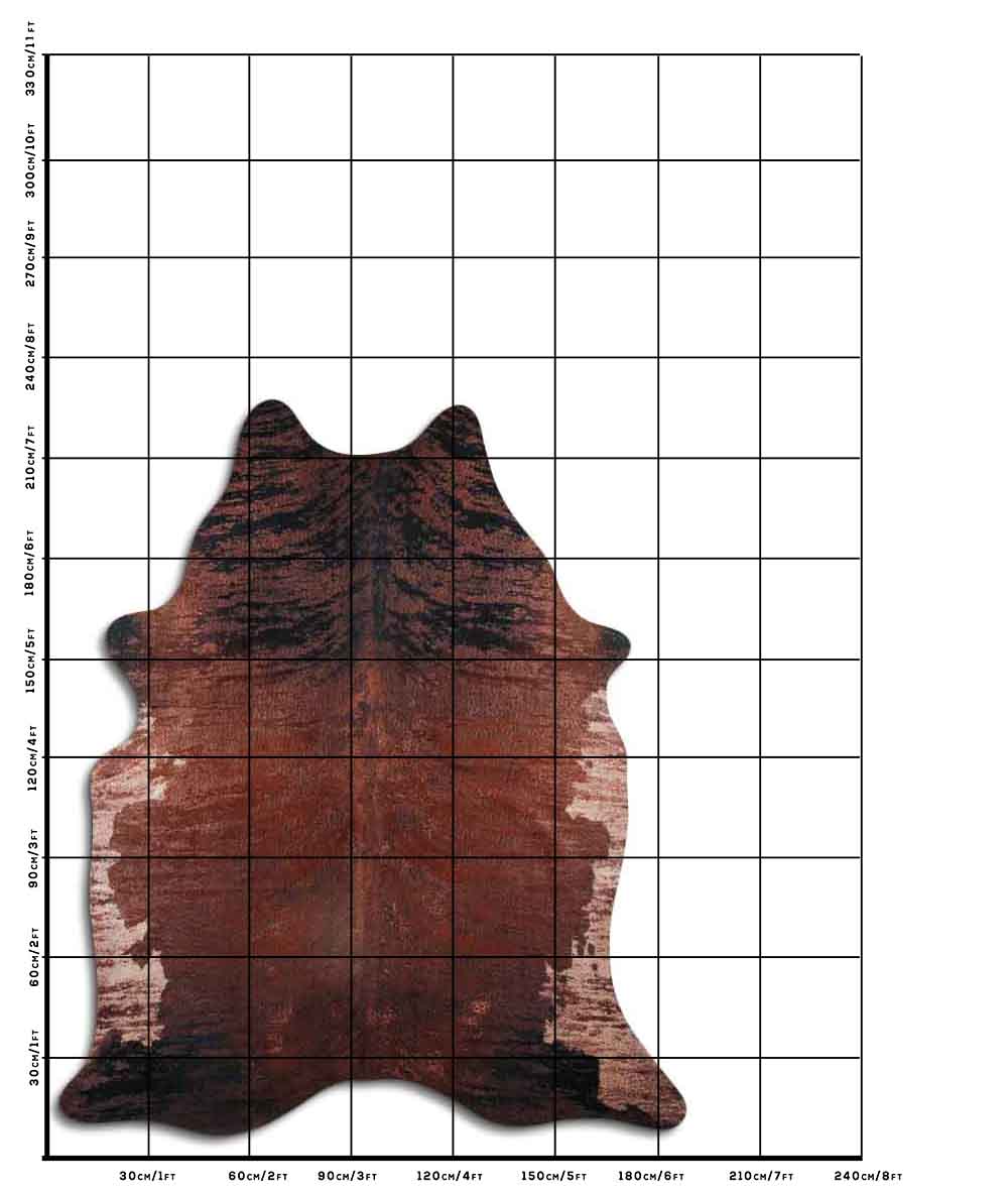 Distressed Exotico Frog Marrom 3 - 4 M Classe A