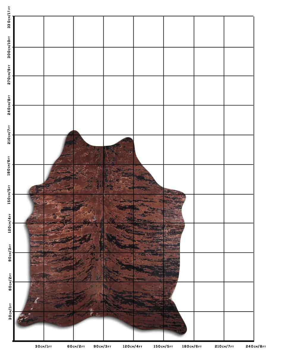 Distressed Exotico Cobra Marrom 2 - 3 M Classe A