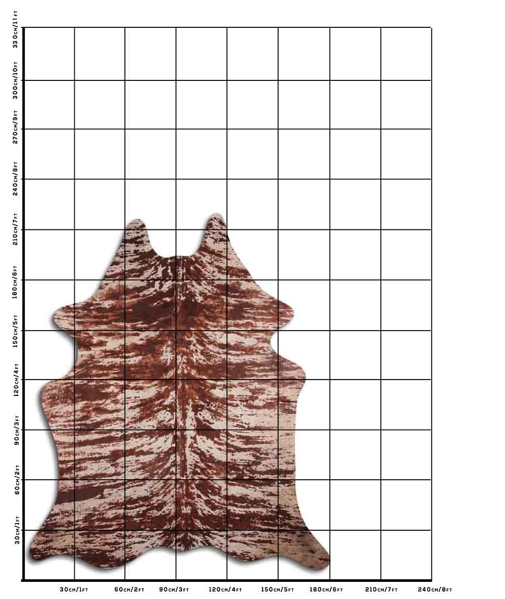 Distressed Exotico Cobra Marrom 3 - 4 M Classe A
