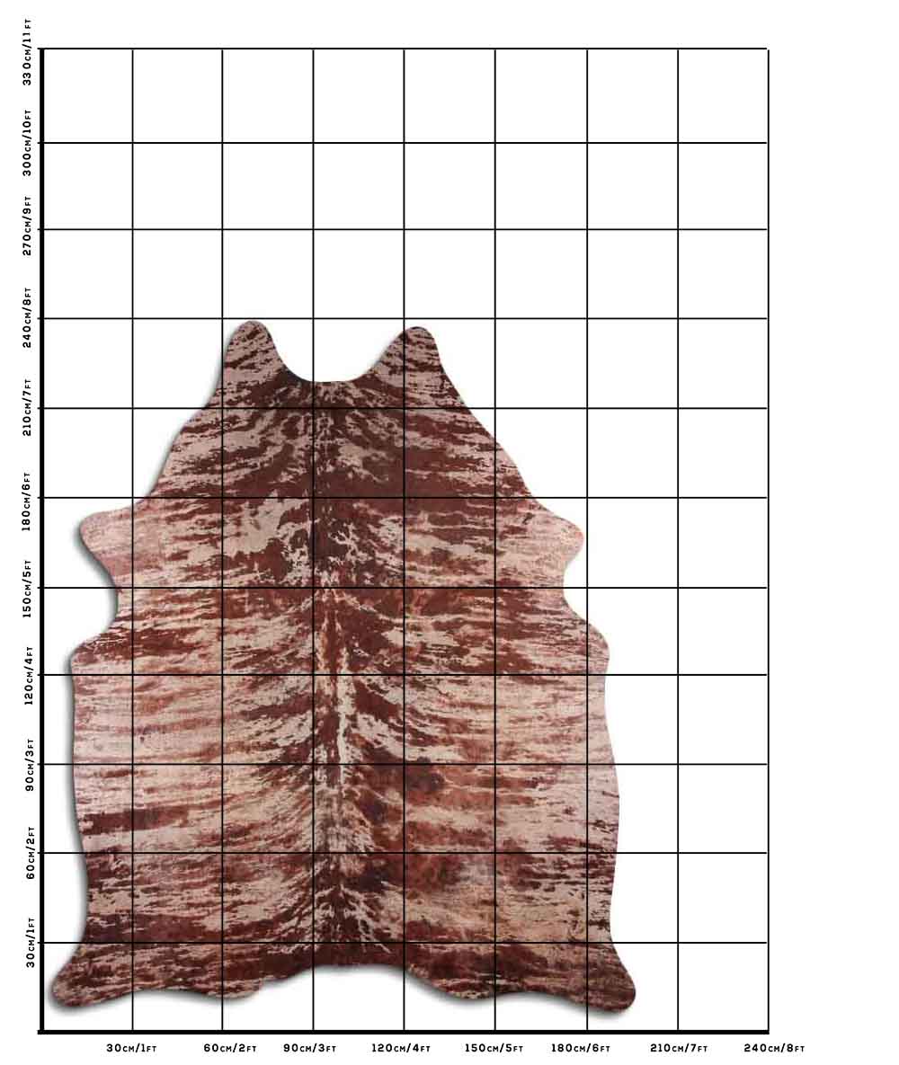 Distressed Exotico Cobra Marrom 3 - 4 M Classe A