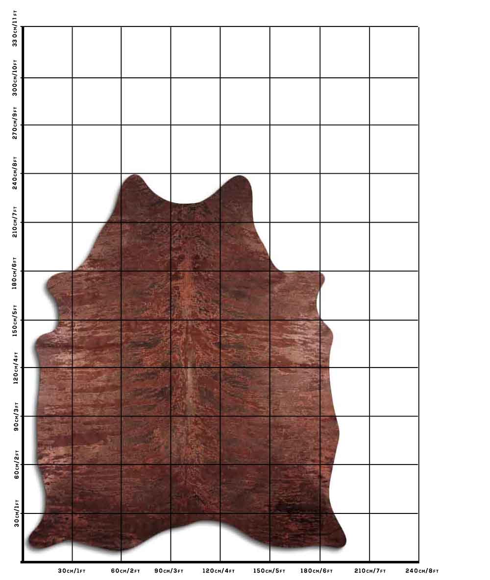 Distressed Exotico Cobra Marrom 3 - 4 M Classe A