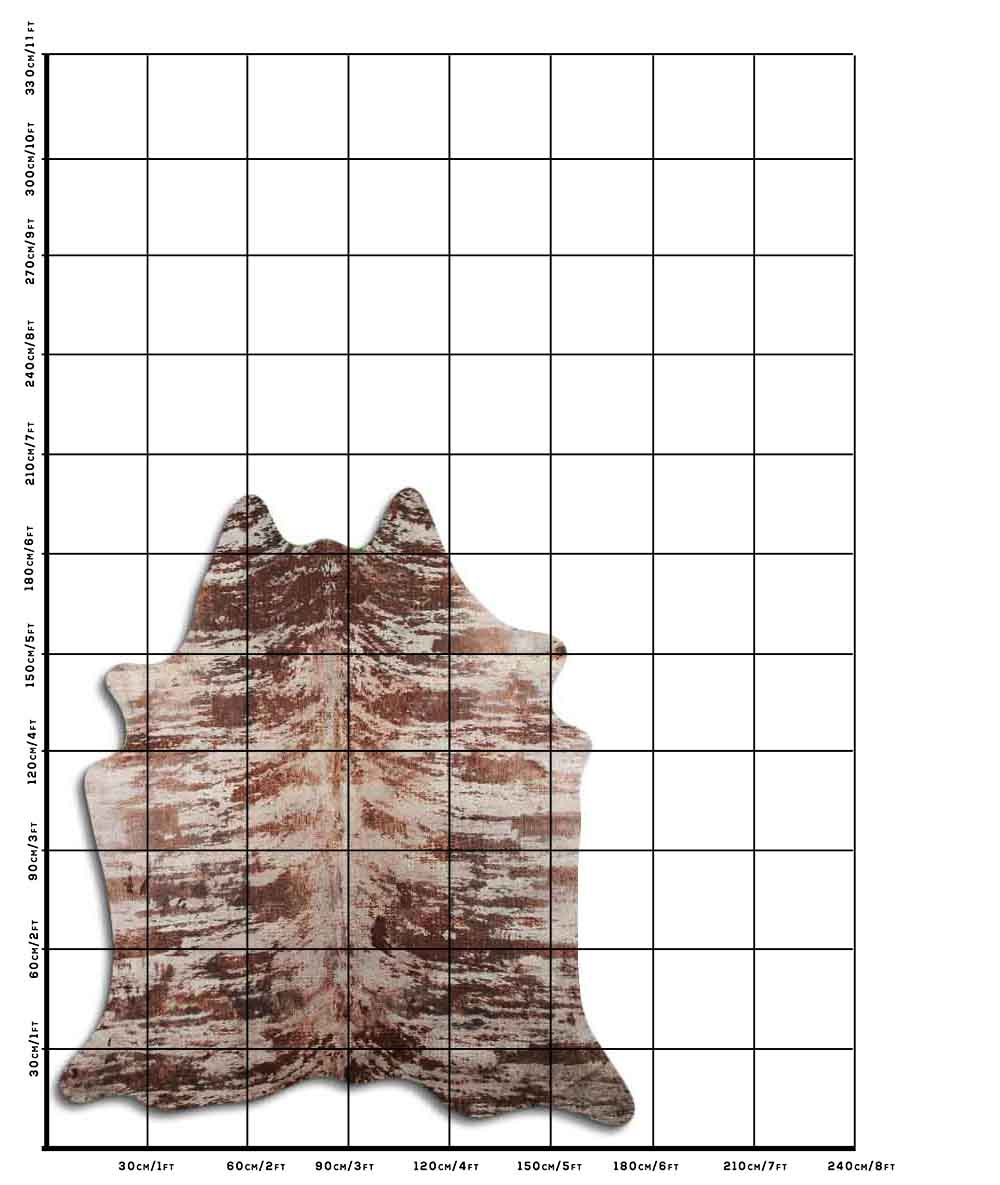 Distressed Exotico Croco Marrom 2 - 3 M Classe A