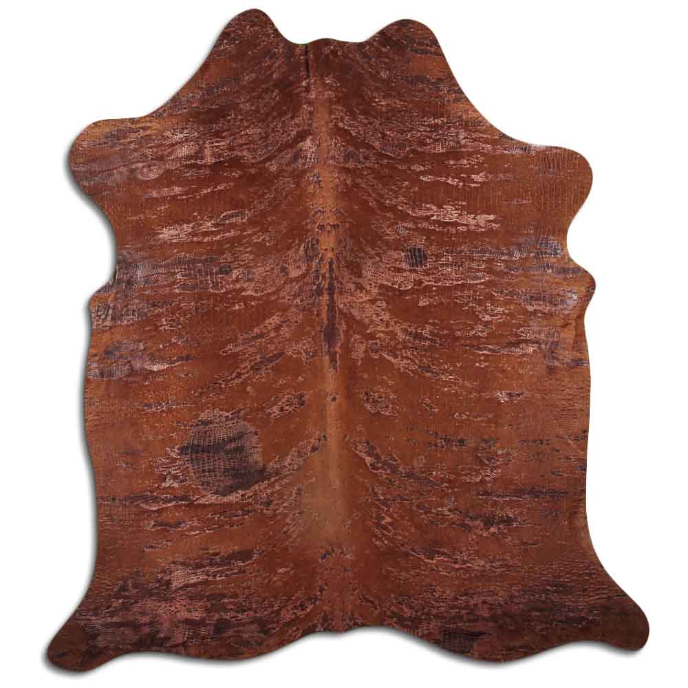 Distressed Brindle Croc Brown 2 - 3 M Grade A