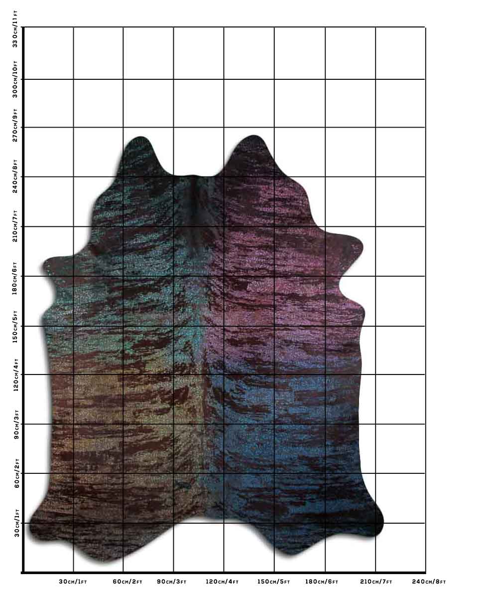 Distressed Exotico Floral Colorido 3 - 4 M Classe A