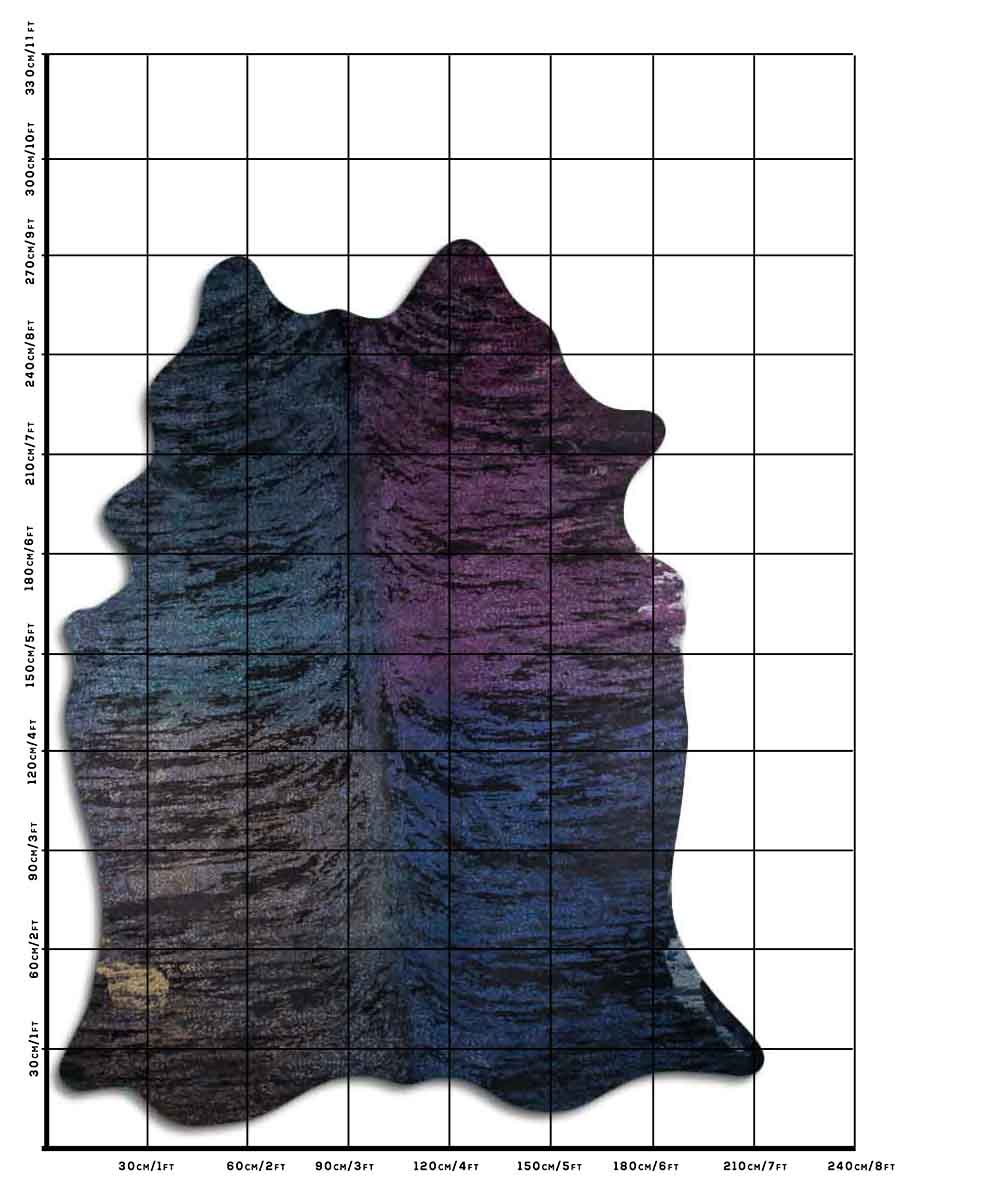 Distressed Exotico Floral Colorido 3 - 4 M Classe A