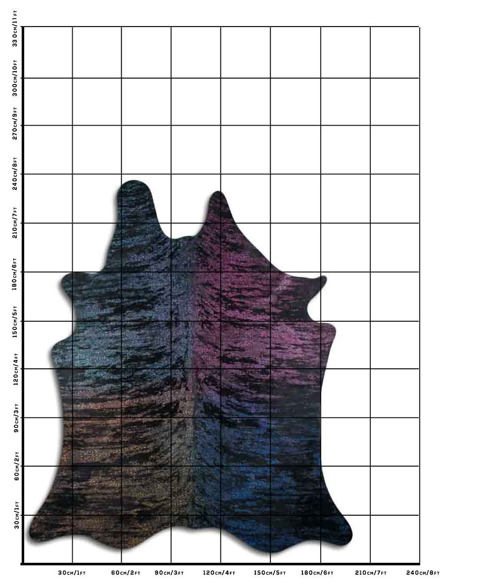 Distressed Exotico Floral Colorido 3 - 4 M Classe A