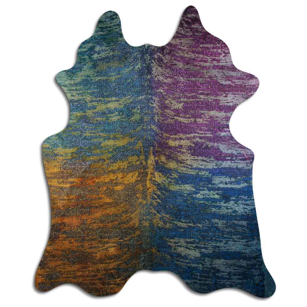 Distressed Exotico Floral Colorido 3 - 4 M Classe A