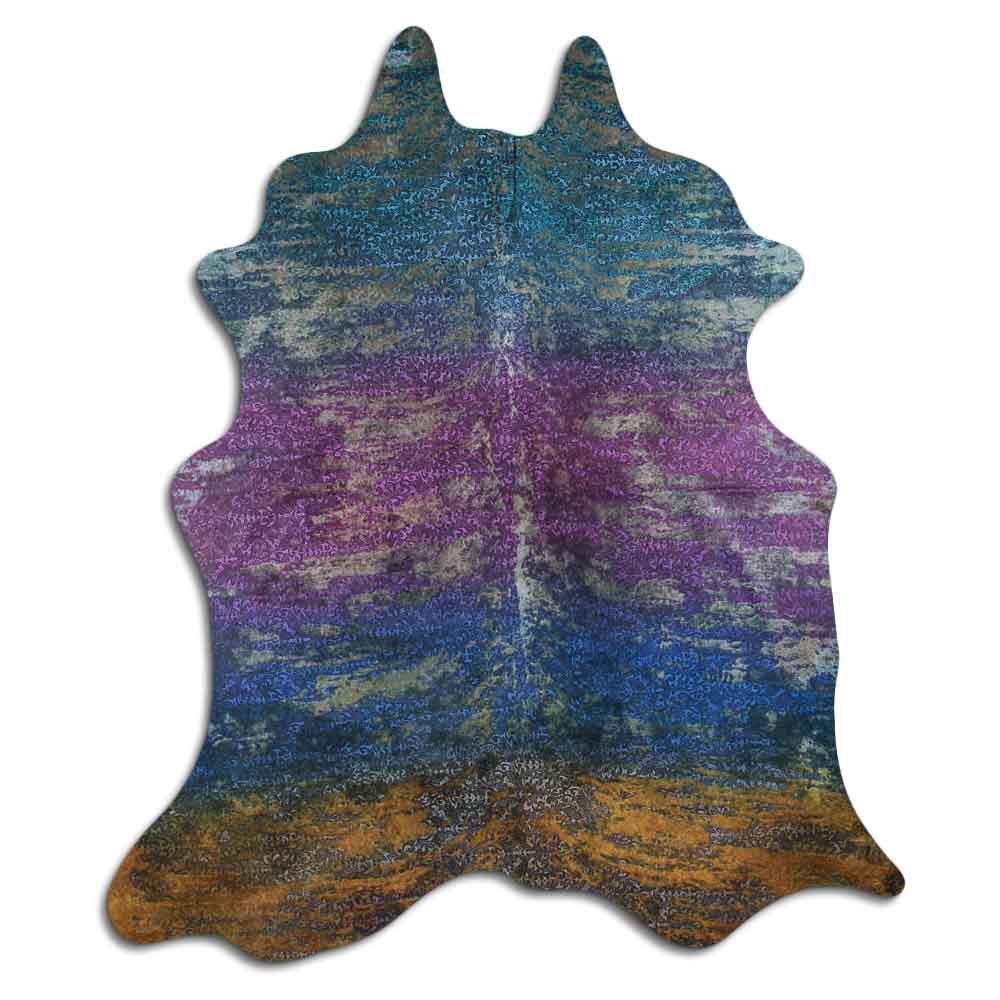 Distressed Exotico Floral Colorido 3 - 4 M Classe A