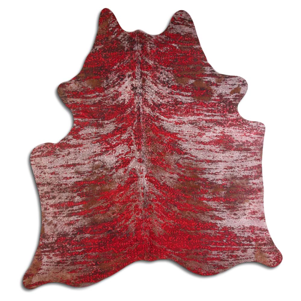 Distressed Brindle Floral Red 2 - 3 M Grade A