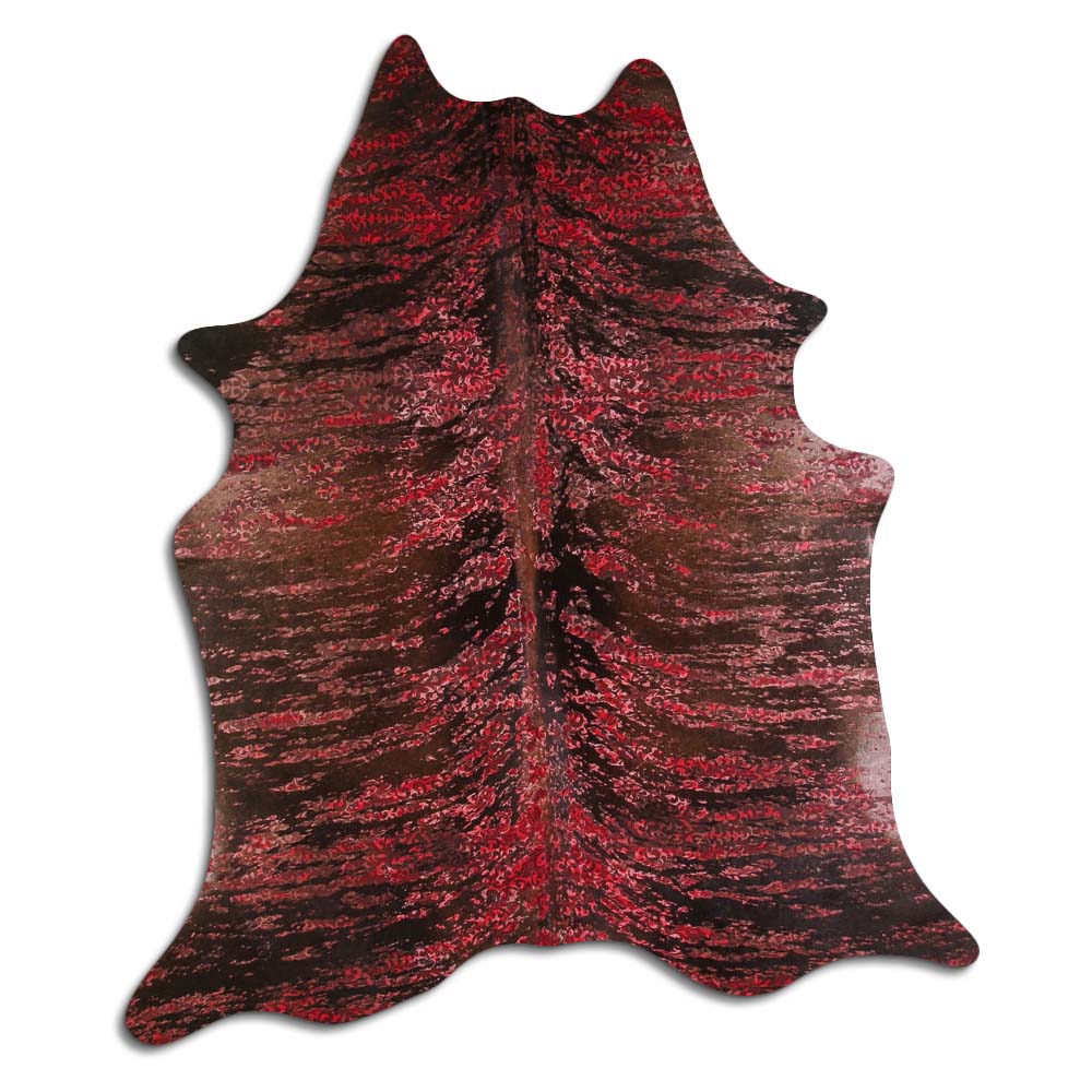 Distressed Brindle Floral Red 2 - 3 M Grade A