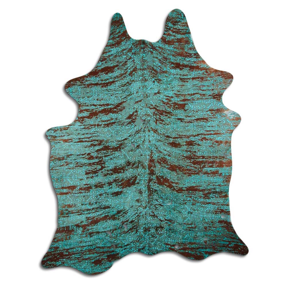 Distressed Exotico Floral Turquesa 2 - 3 M Classe A