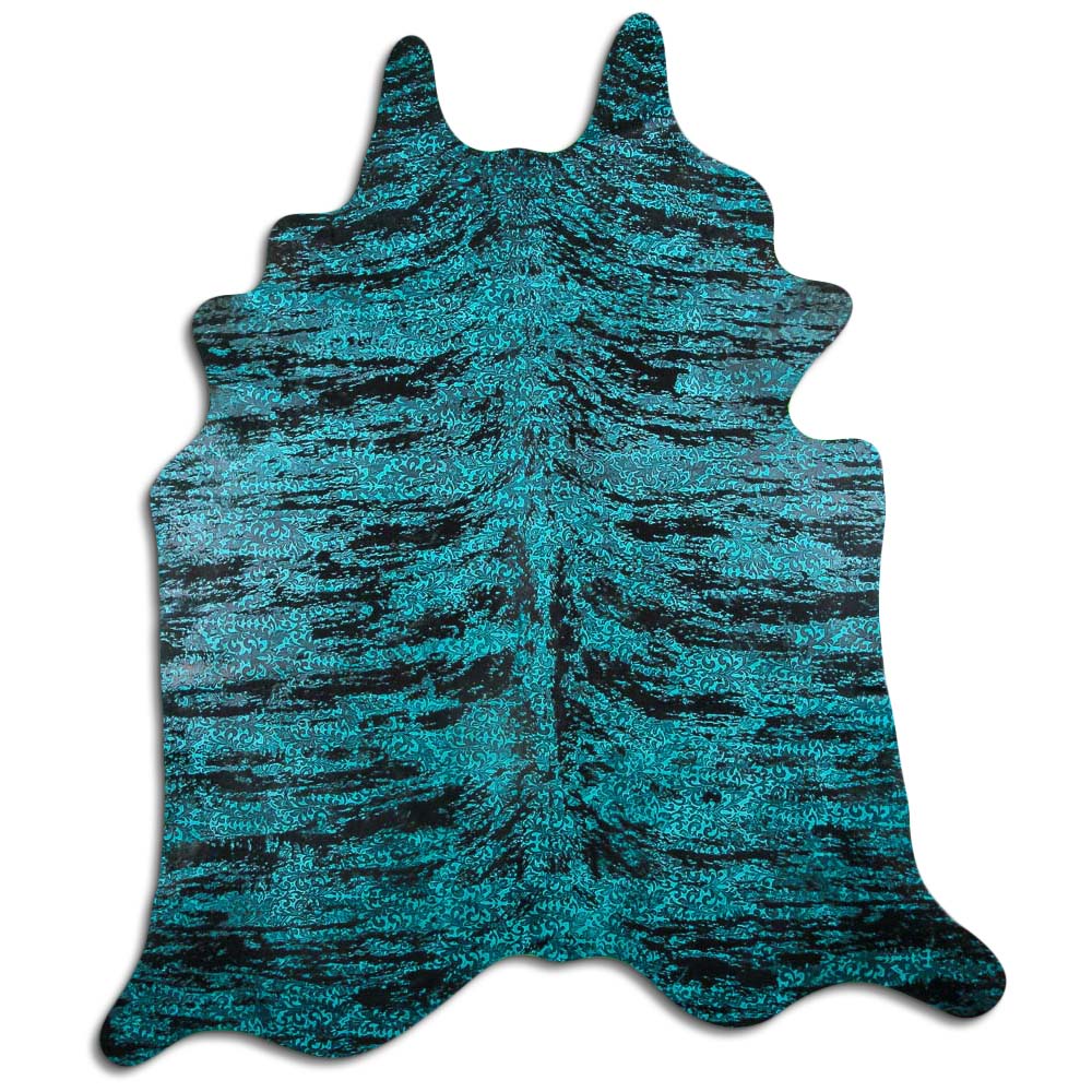 Distressed Exotico Floral Turquesa 2 - 3 M Classe A