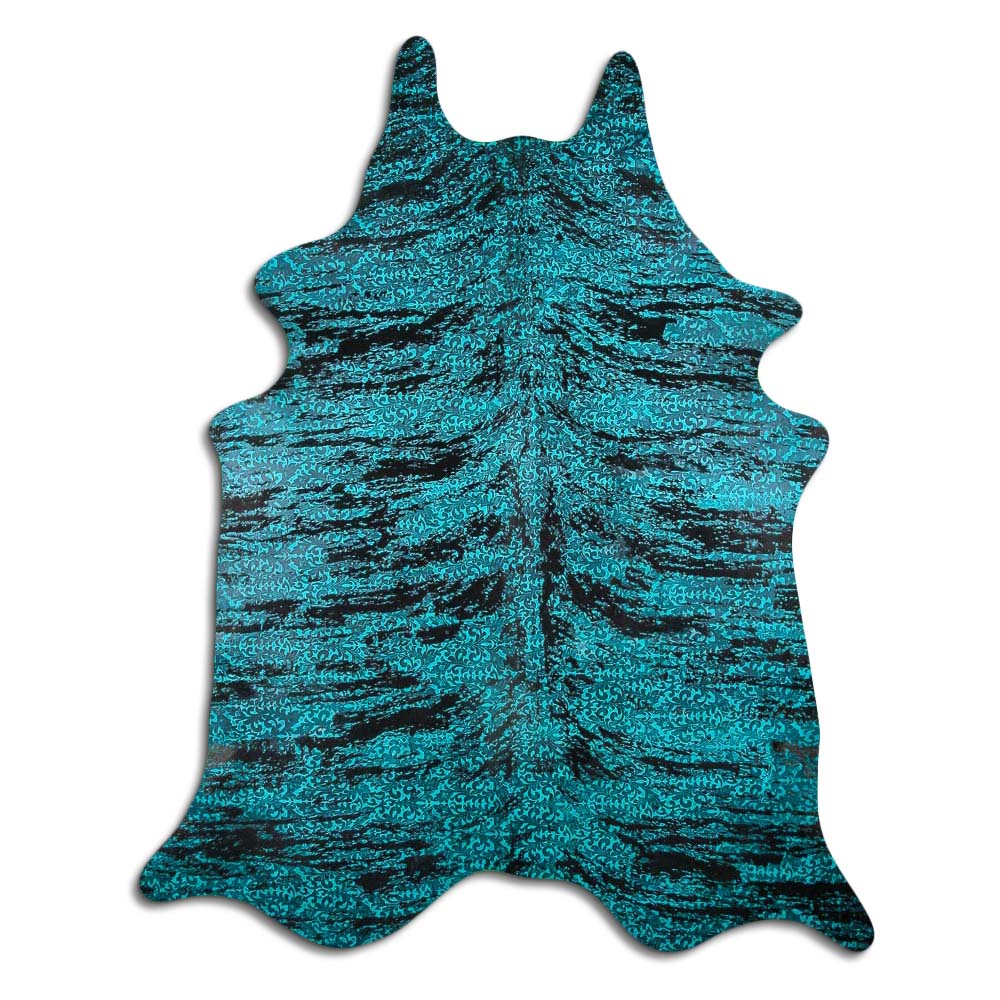 Distressed Exotico Floral Turquesa 2 - 3 M Classe A