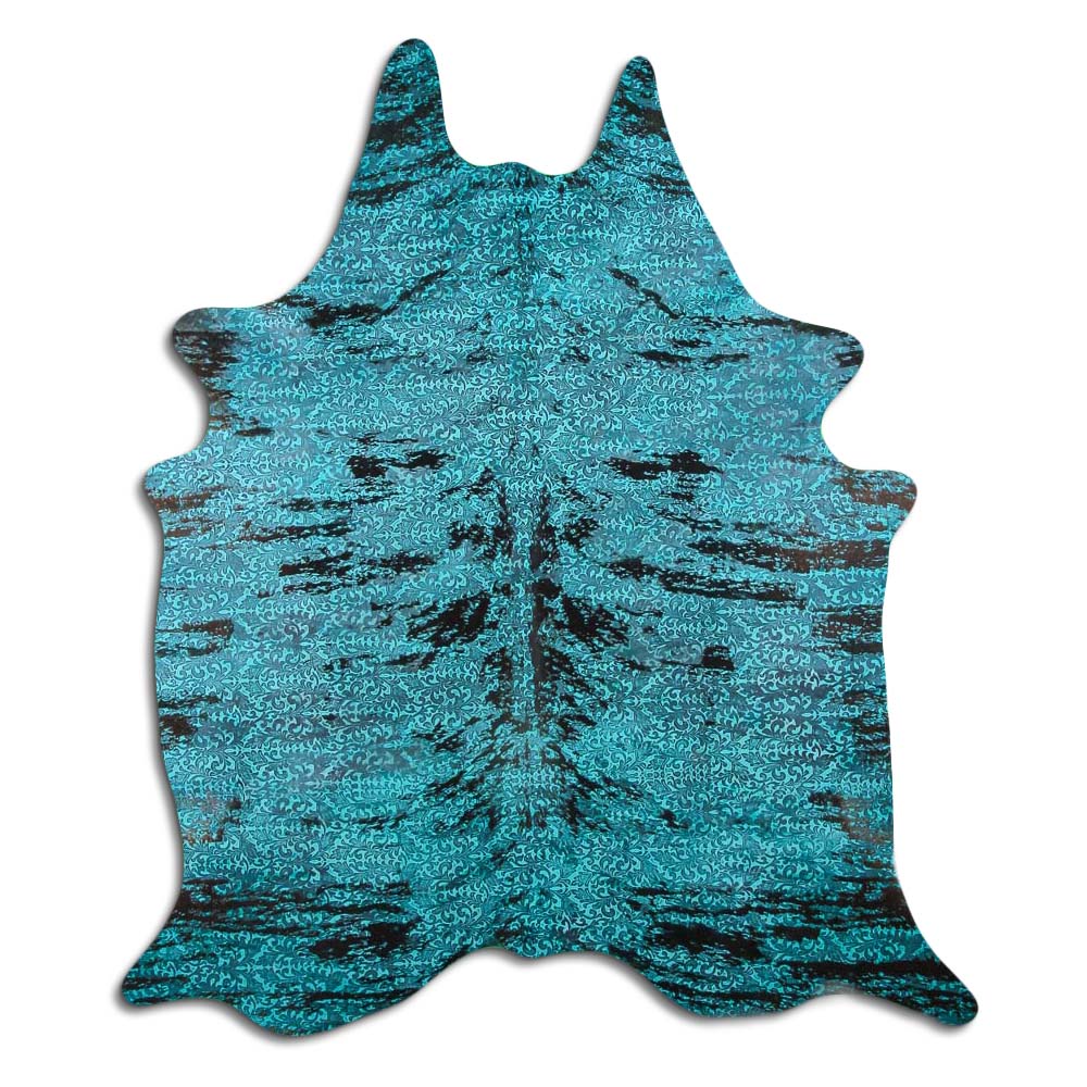 Distressed Exotico Floral Turquesa 2 - 3 M Classe A