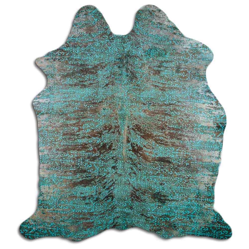 Distressed Exotico Floral Turquesa 2 - 3 M Classe A