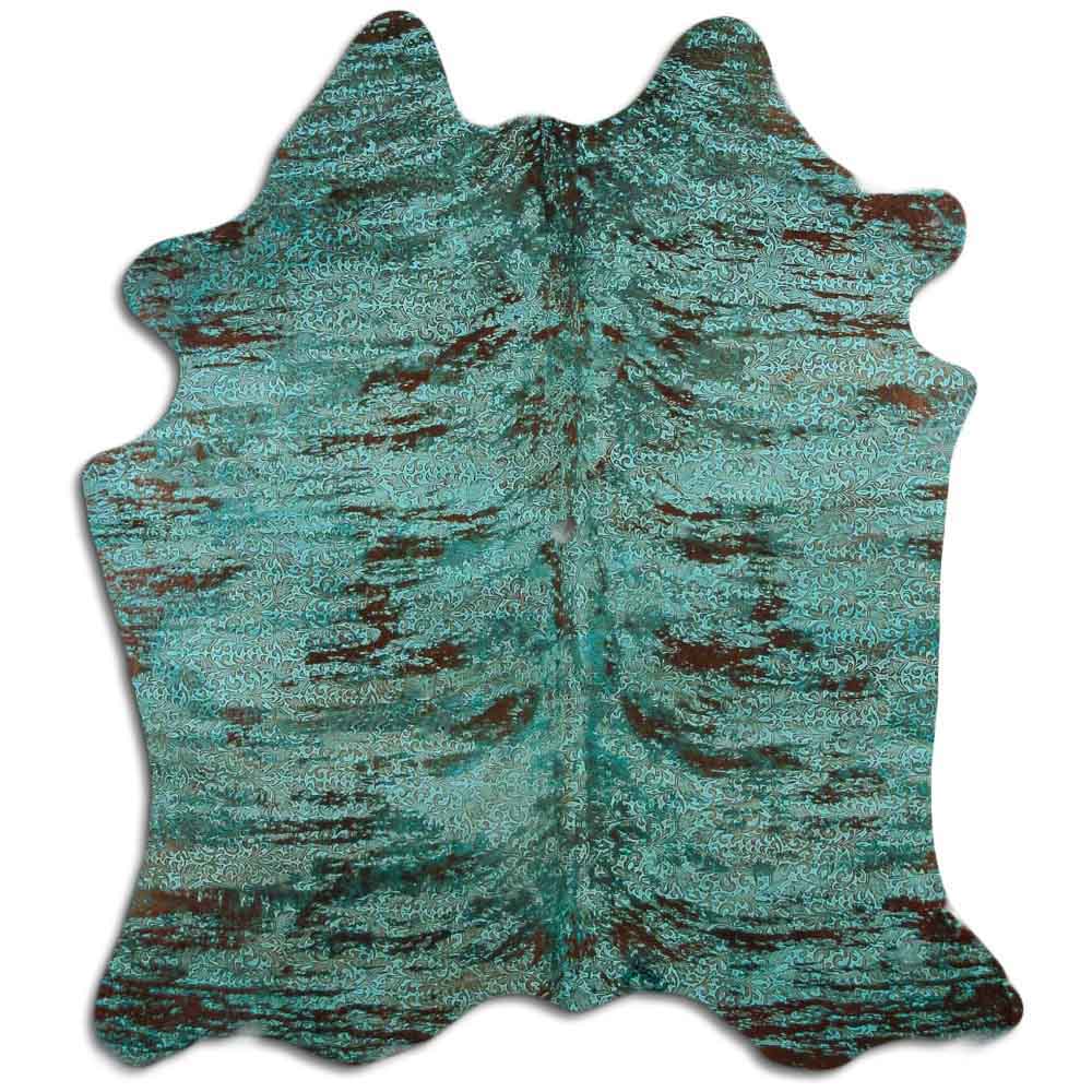 Distressed Exotico Floral Turquesa 2 - 3 M Classe A