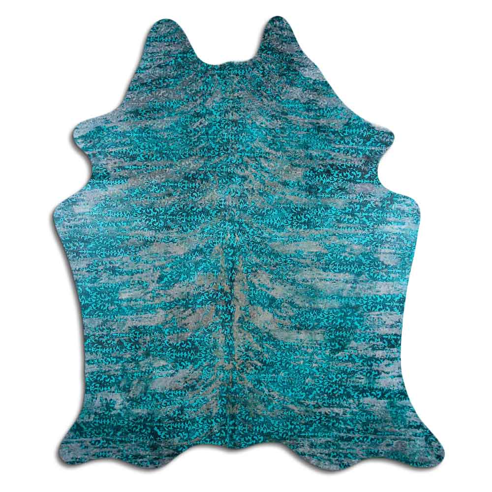Distressed Exotico Floral Turquesa 2 - 3 M Classe A