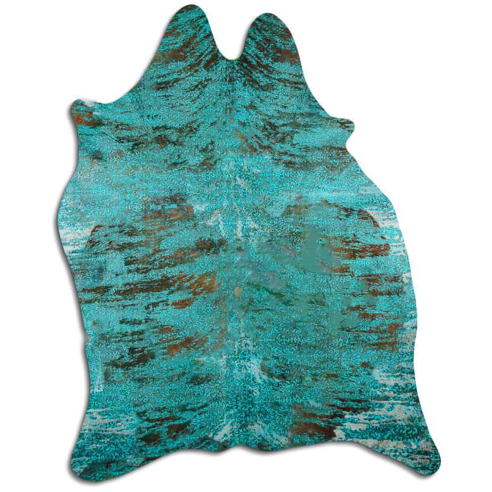 Distressed Exotico Floral Turquesa 2 - 3 M Classe B