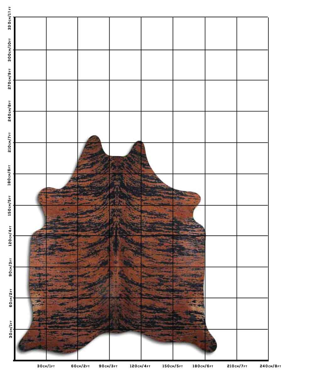 Exotico Distressed Negro-marron 2 - 3 M Clase A