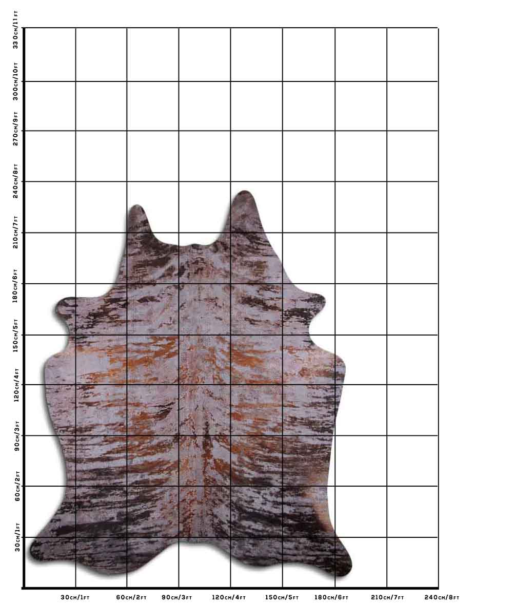 Distressed Exotico Cobra Cinza 3 - 4 M Classe A