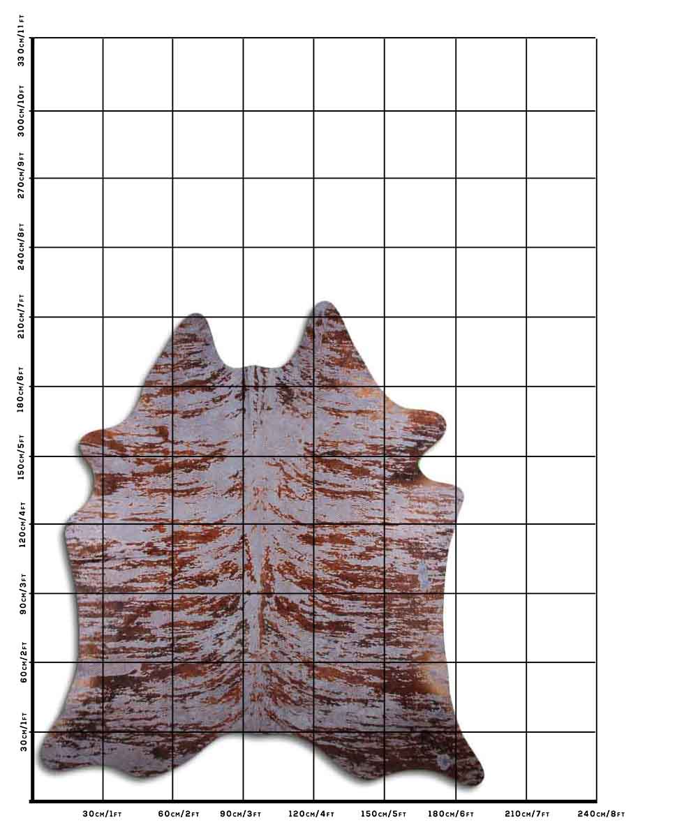 Distressed Exotico Cobra Cinza 3 - 4 M Classe A