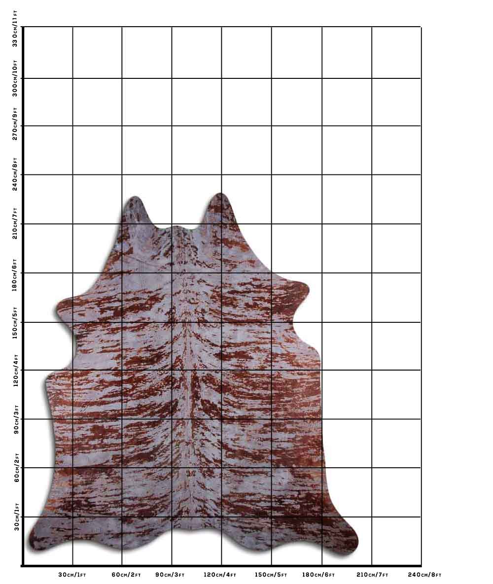 Distressed Exotico Cobra Cinza 3 - 4 M Classe A