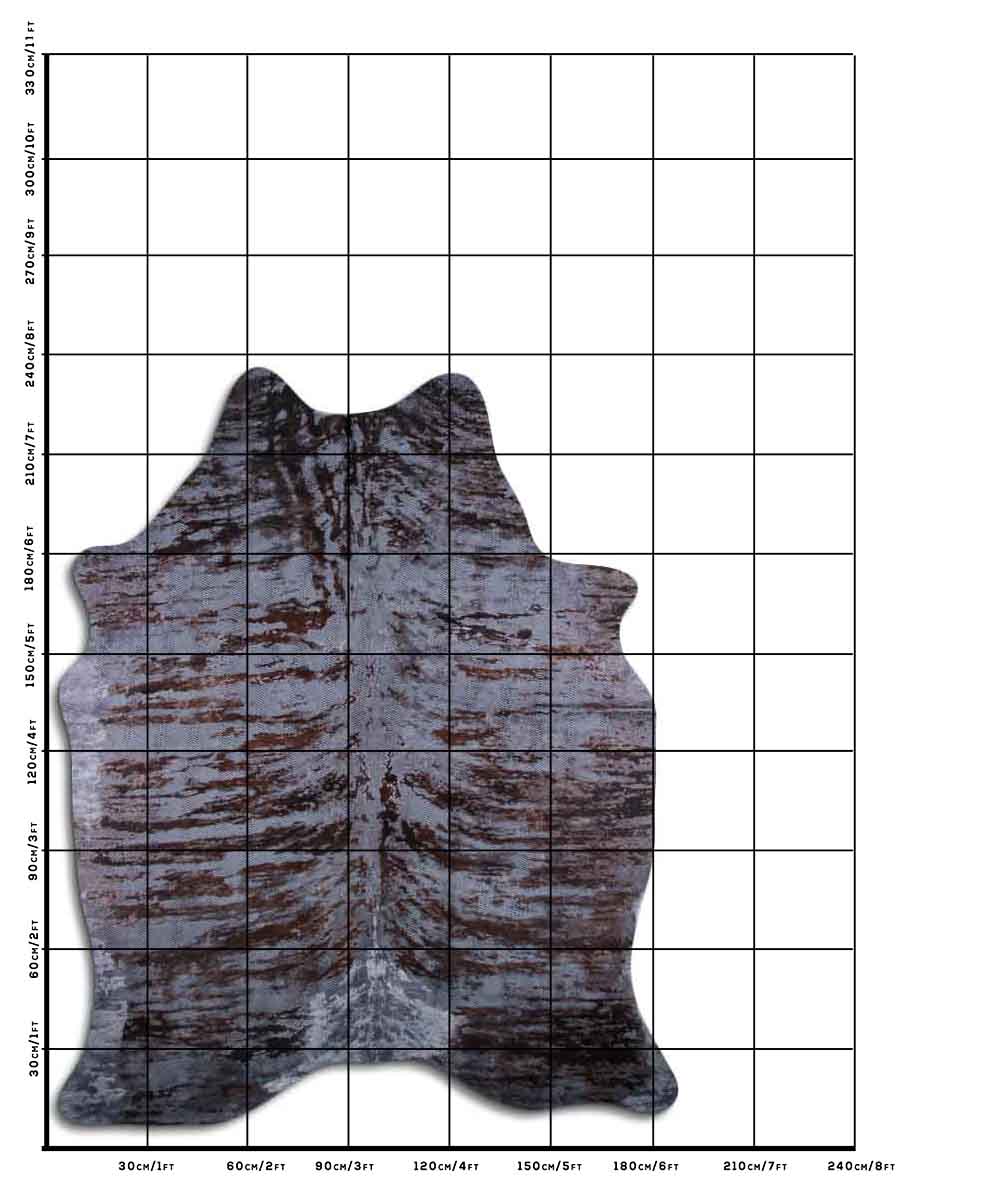 Distressed Exotico Cobra Cinza 3 - 4 M Classe A