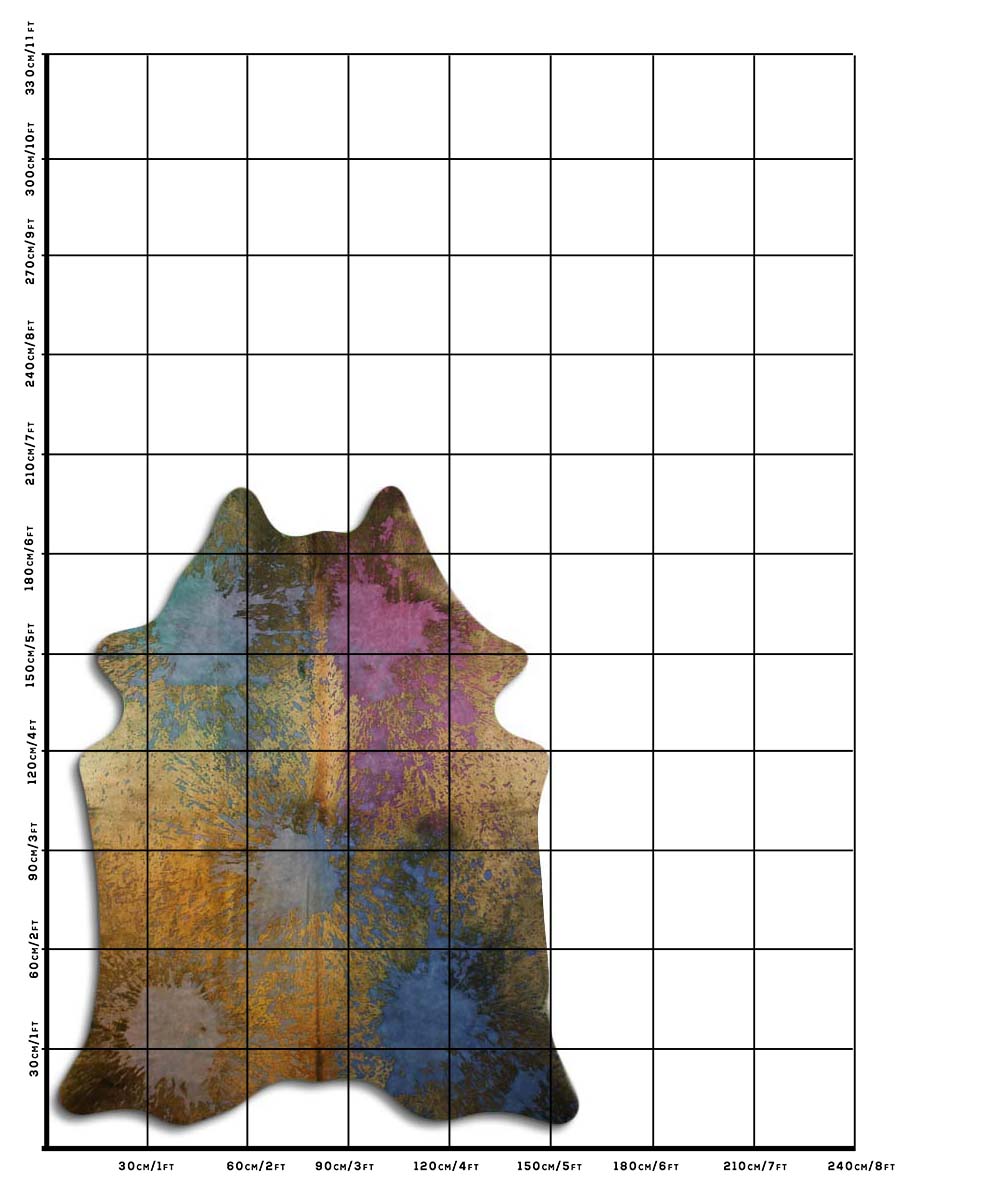 Distressed Colorido 2 - 3 M Classe A