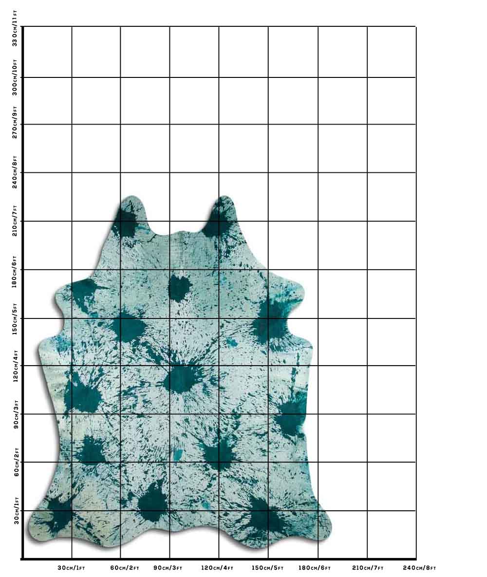 Distressed Verde Esmeralda 3 - 4 M Classe A