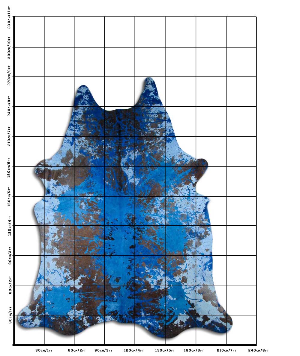 Distressed Azul Marinho 3 - 4 M Classe A