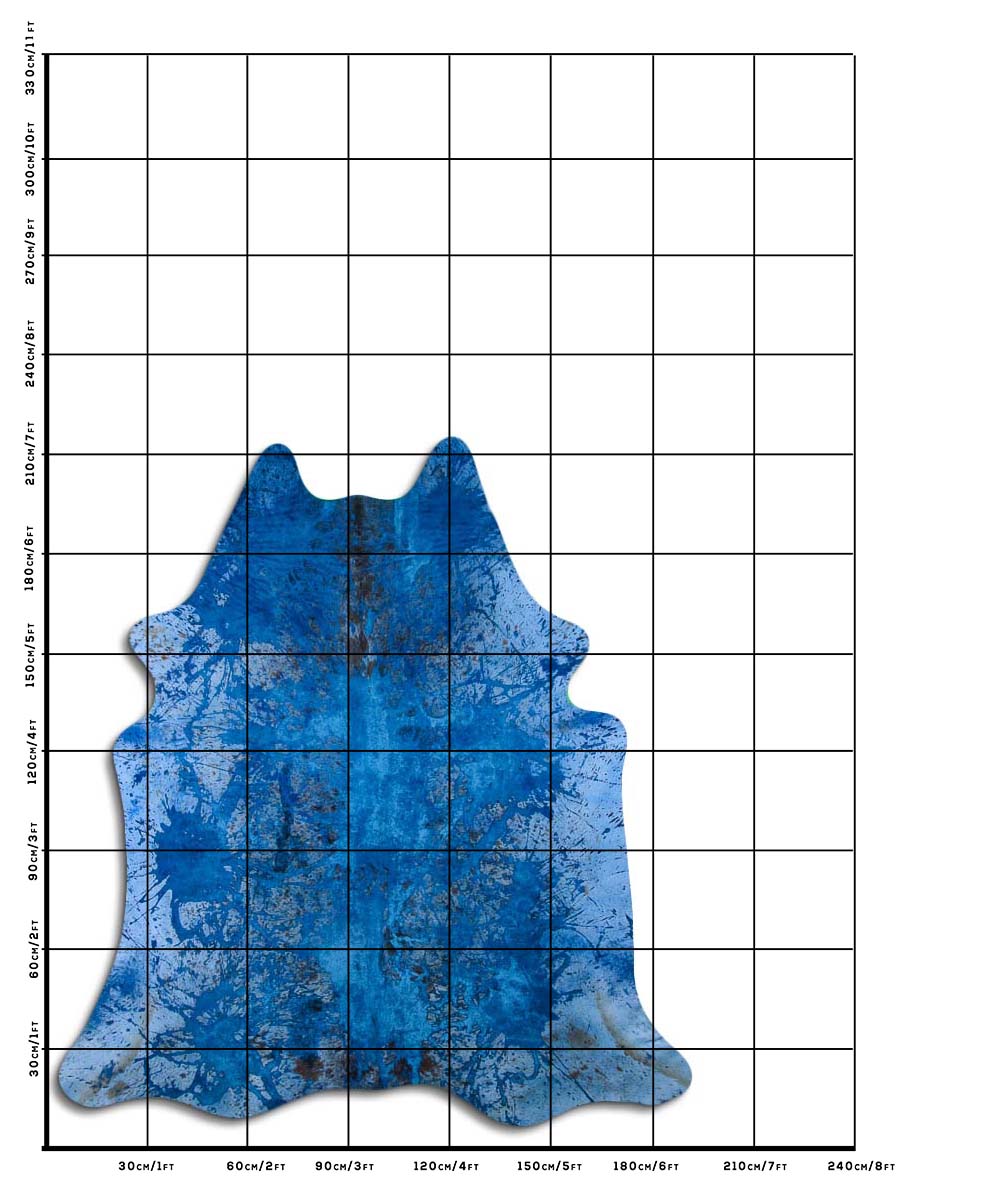 Distressed Azul Marinho 3 - 4 M Classe A
