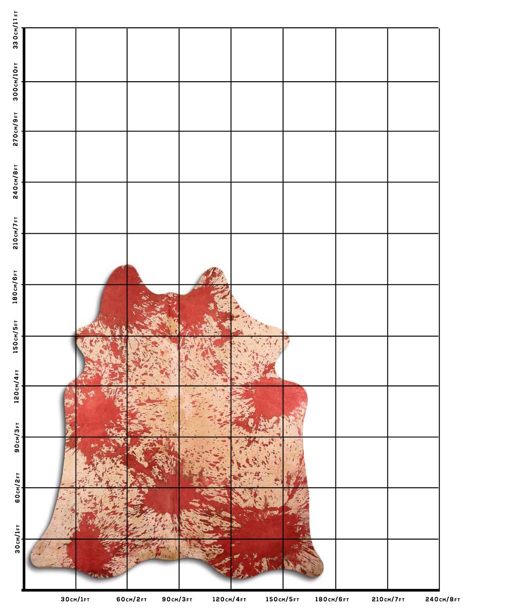 Distressed Vermelho 2 - 3 M Classe A