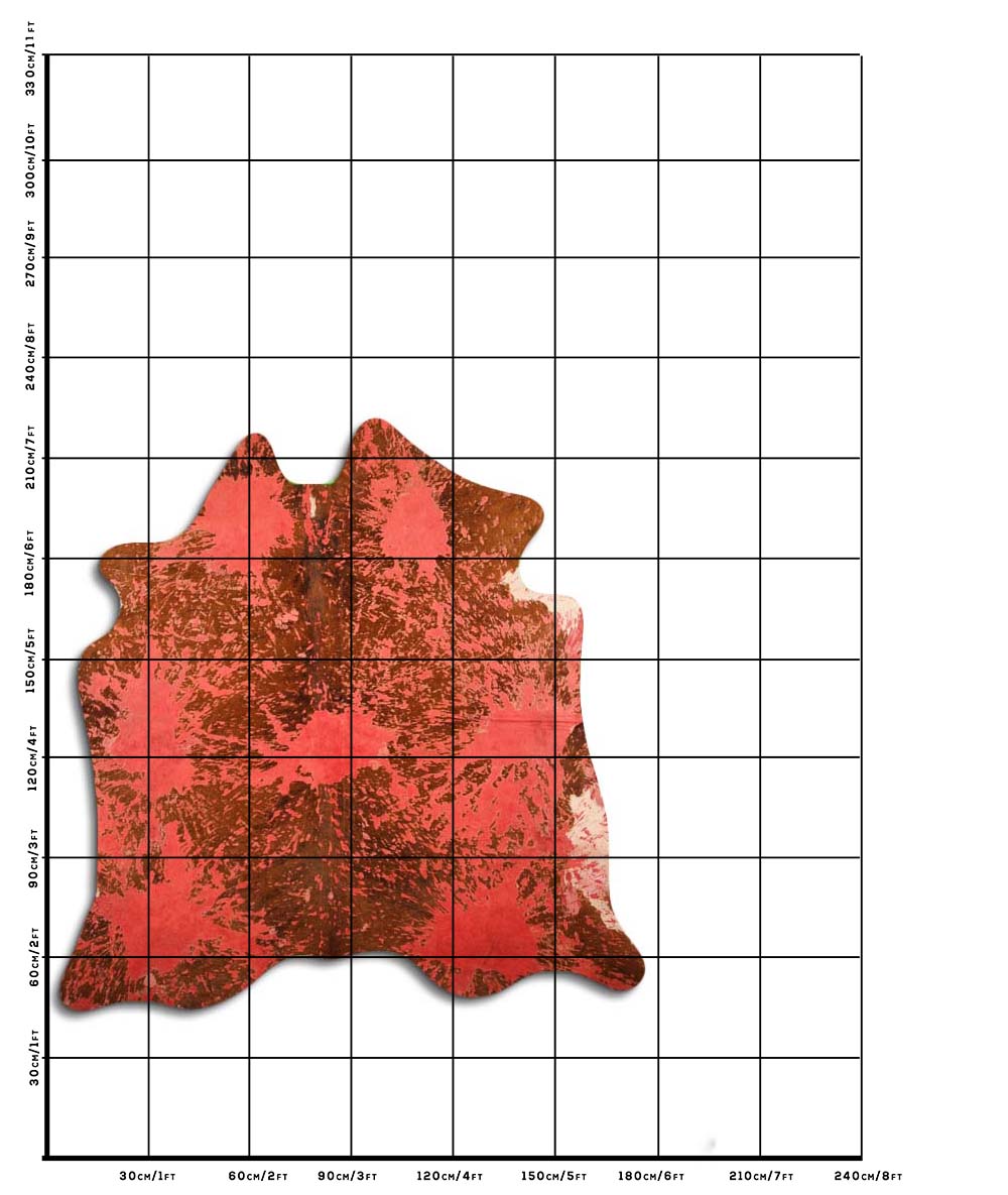 Distressed Vermelho 2 - 3 M Classe A