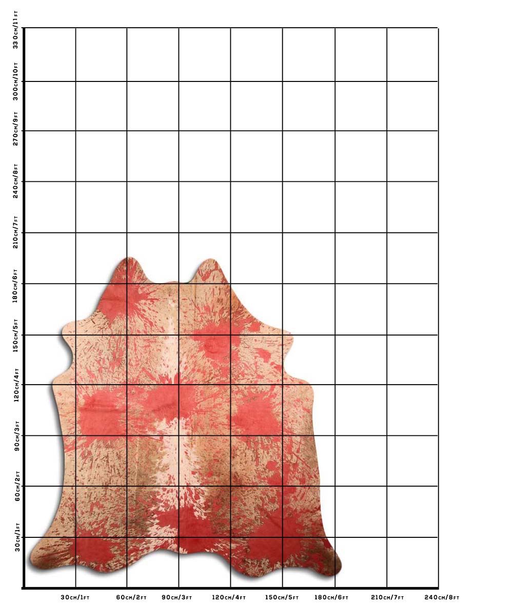 Distressed Vermelho 2 - 3 M Classe A