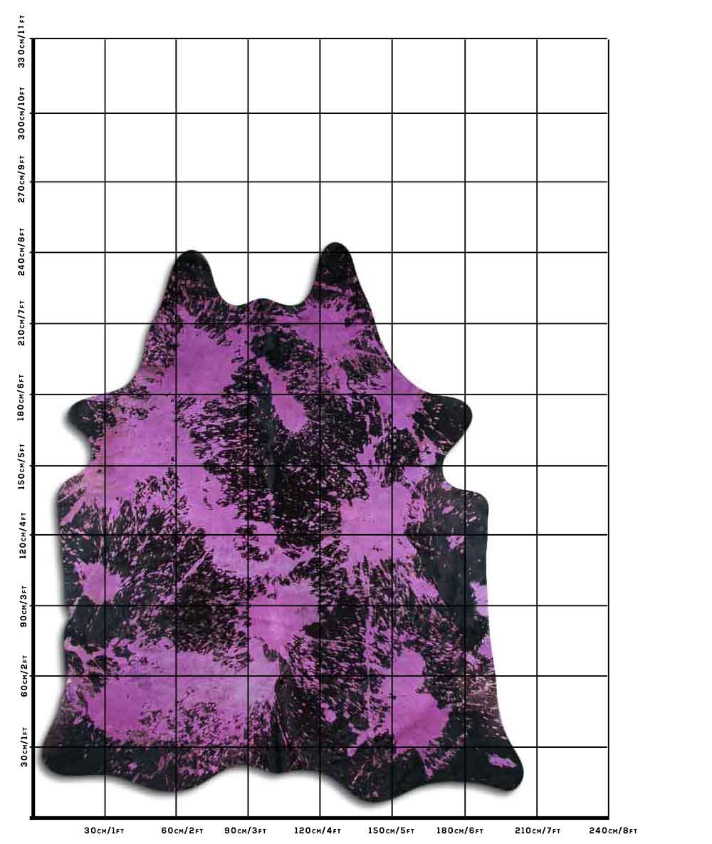 Distressed Roxo 3 - 4 M Classe A