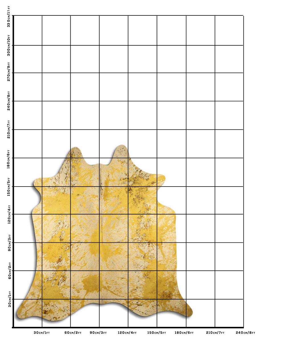 Distressed Amarelo 2 - 3 M Classe A