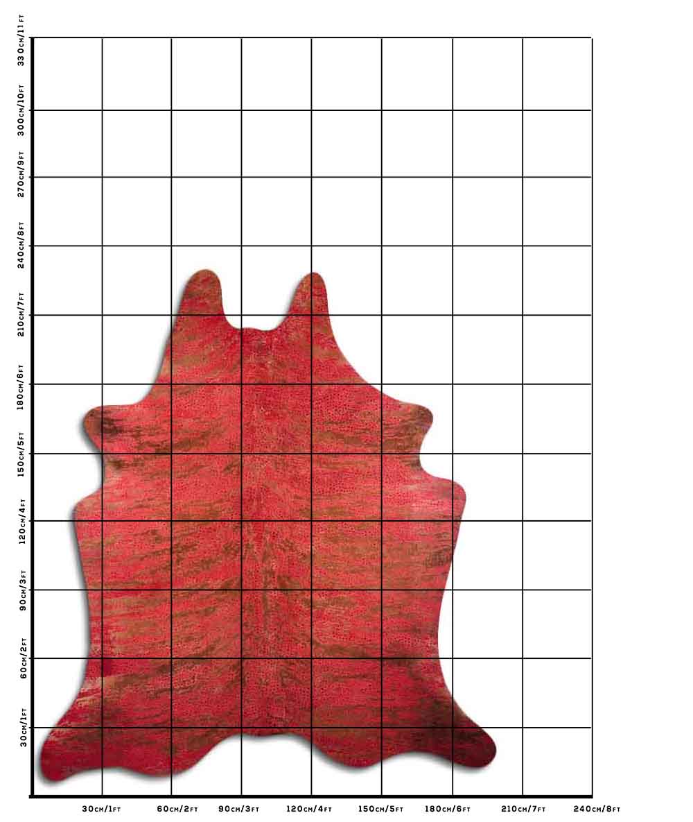 Distressed Exotico Frog Vermelho 2 - 3 M Classe A