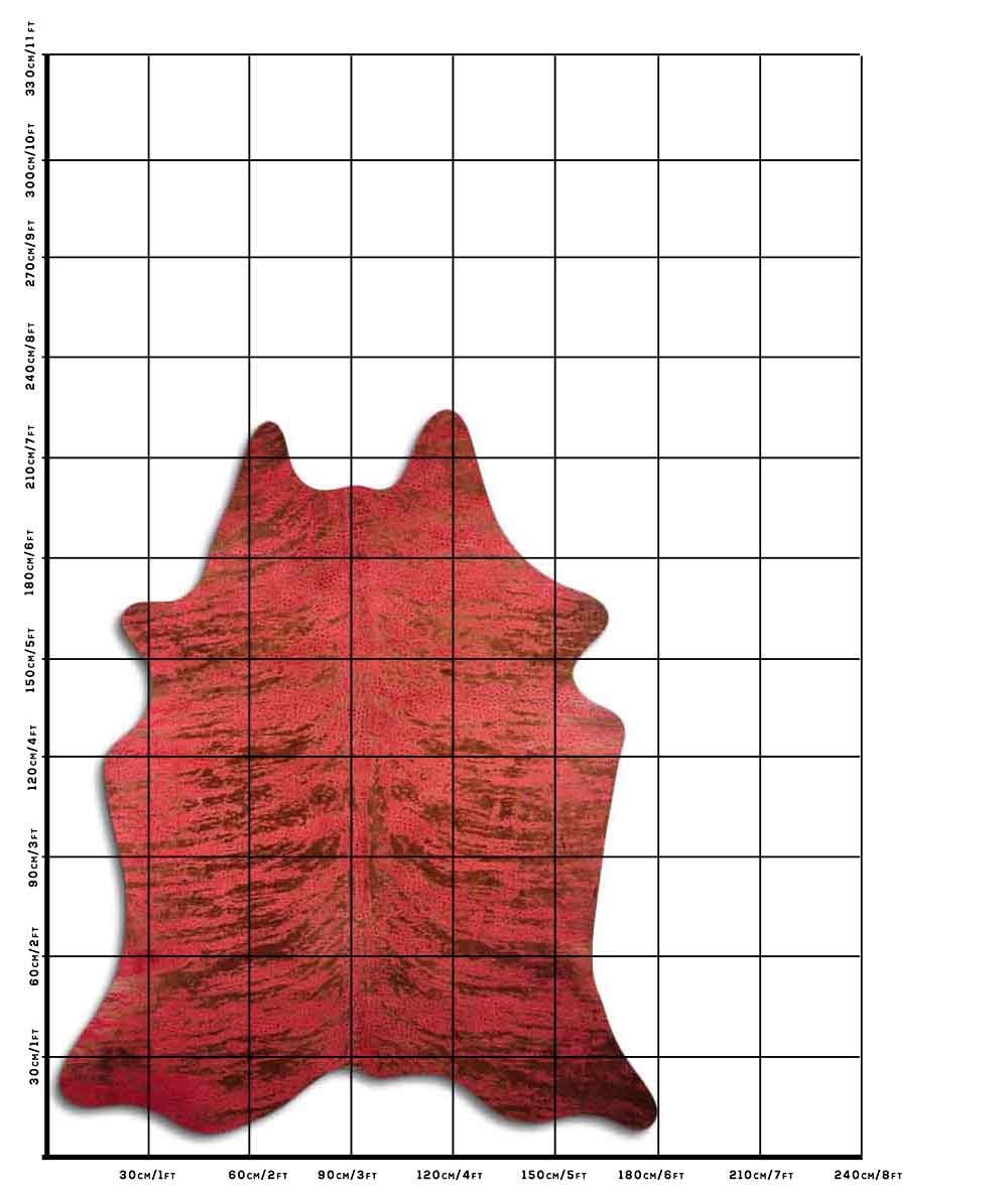 Distressed Exotico Frog Vermelho 3 - 4 M Classe A