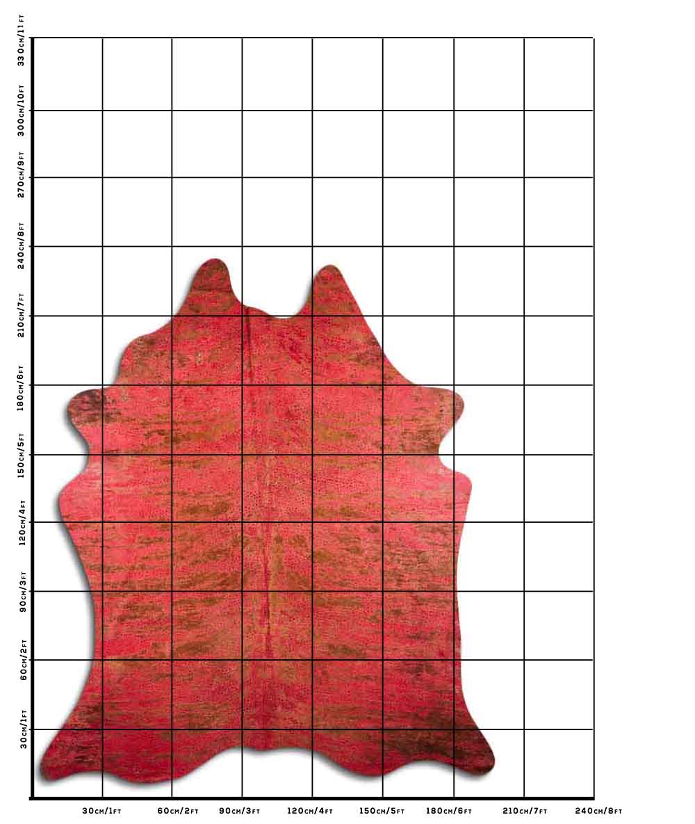 Distressed Exotico Frog Vermelho 3 - 4 M Classe A
