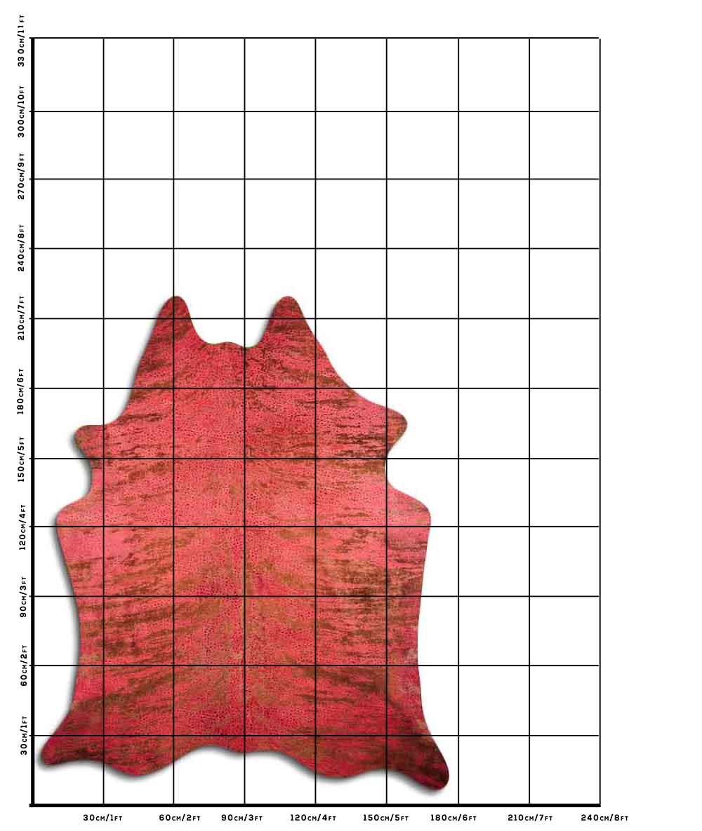 Distressed Exotico Frog Vermelho 3 - 4 M Classe A