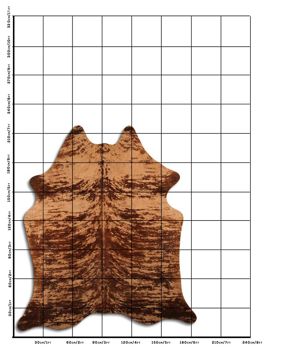 Distressed Exotico Cobra Tan 3 - 4 M Classe A
