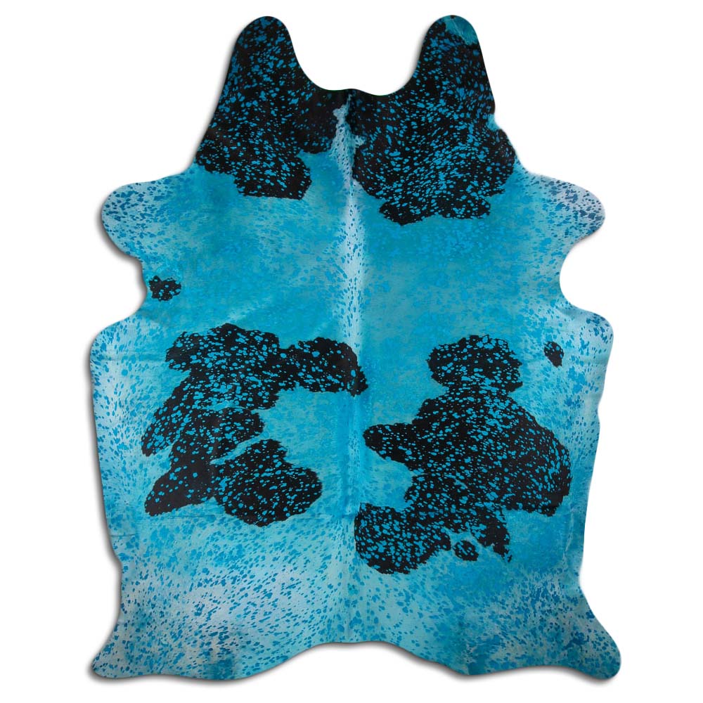 Dyed Turquoise On Black And White 3 - 5 M Grade A