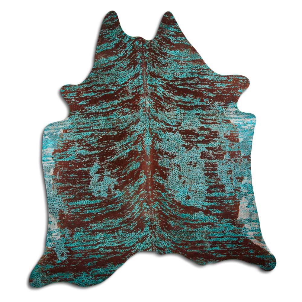 Distressed Brindle Frog Turquoise 2 - 3 M Grade A