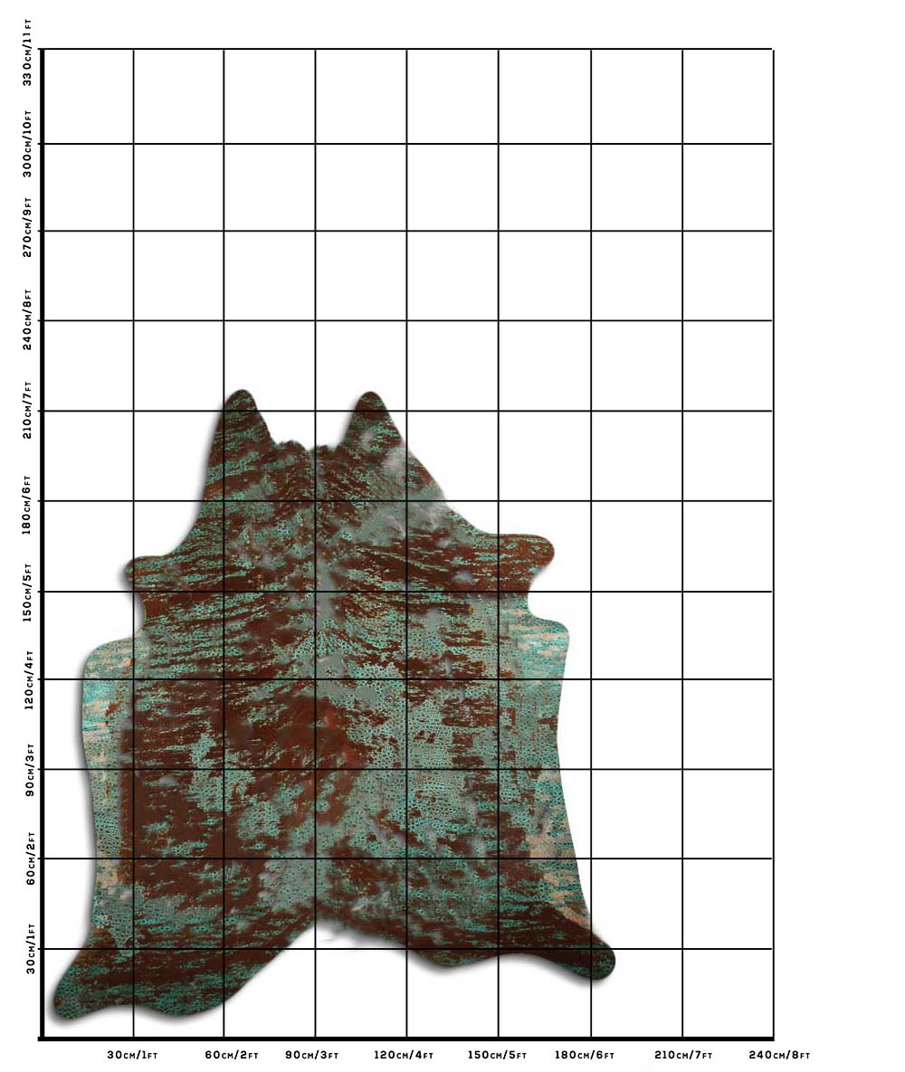 Distressed Exotico Frog Turquesa 2 - 3 M Classe A